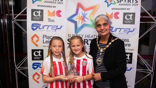 Surrey Heath Sports Awards winners and Mayor