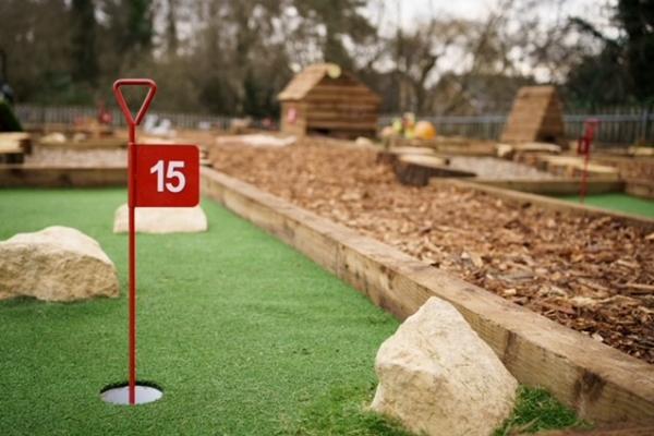 Hole 15 at Lightwater Adventure Golf