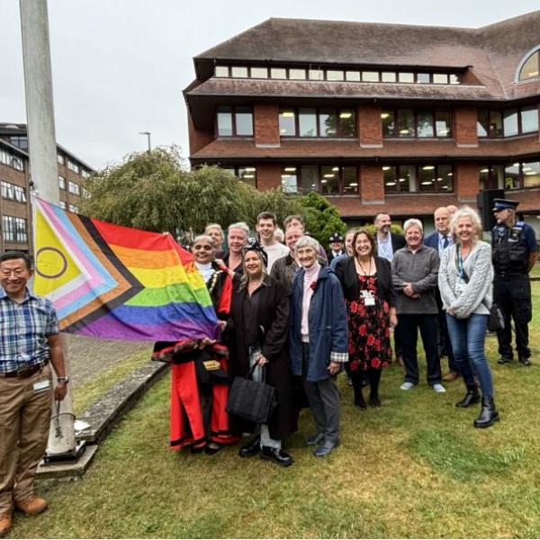 Pride flag raising event 2024